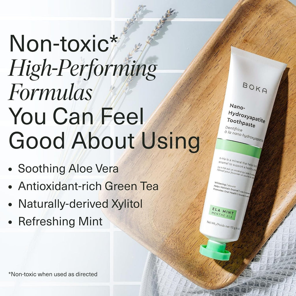 Nano Hydroxyapatite Toothpaste for Enamel Repair & Gum Health - Fluoride-Free 4oz