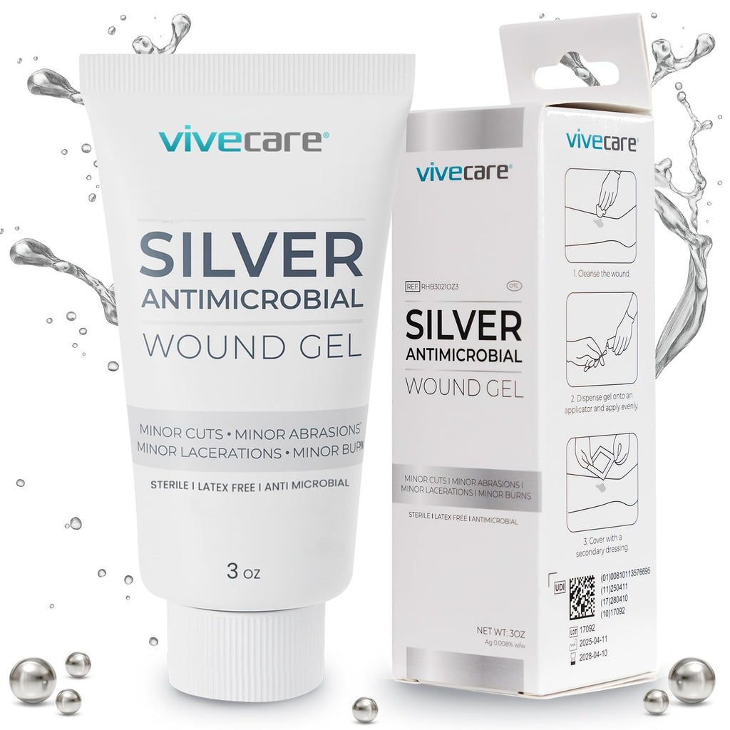 Silver Wound Gel for Burns & Cuts - Antimicrobial Healing Ointment 3 oz