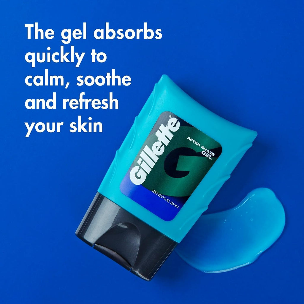 Sensitive Skin Aftershave Gel - Light Fragrance, 6 Pack 2.5 oz