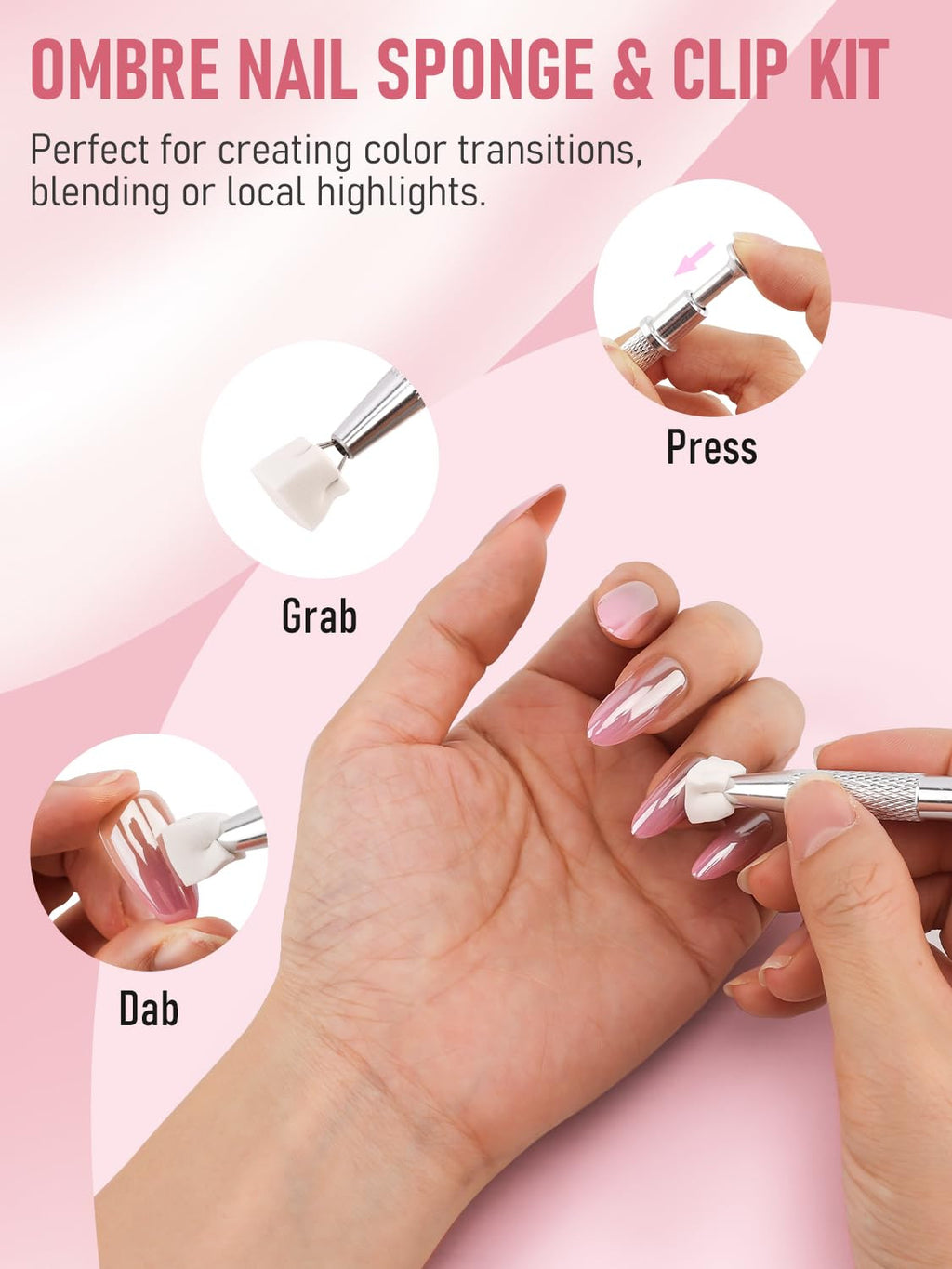 Professional 223-in-1 Nail Art Tool Set with Brushes, Sponges & Accessories