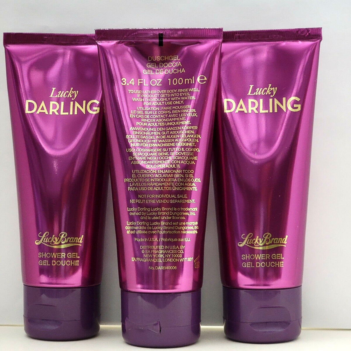3-Pack Lucky Darling Shower Gel - 3.4 Fl Oz, Bath & Body Personal Care