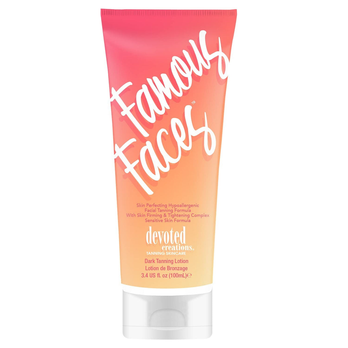 Hypoallergenic Face Tanning Lotion with Anti-Aging Benefits - 3.4oz