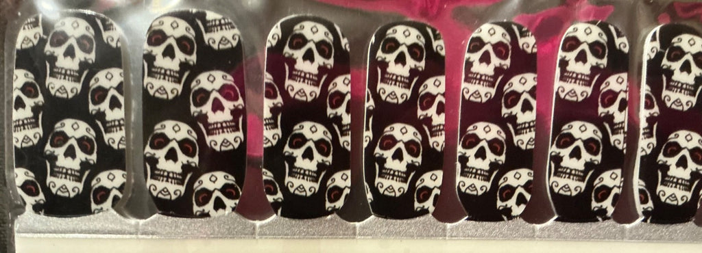 Glow in the Dark Halloween Nail Polish Strips 16 Pack - Nail Art