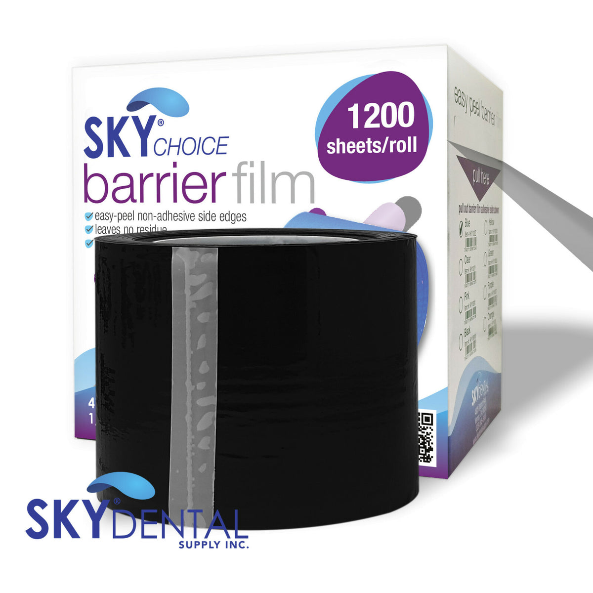 Dental Barrier Film Rolls 4x6, 12/Pack, Perforated Plastic Tape Keepers