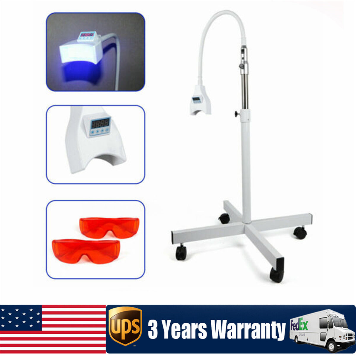 Mobile LED Light System with Accelerator Lamp