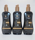 3-Pack Australian Gold SPF 8 Instant Bronzer Sunscreen Spray Gel 8 fl oz