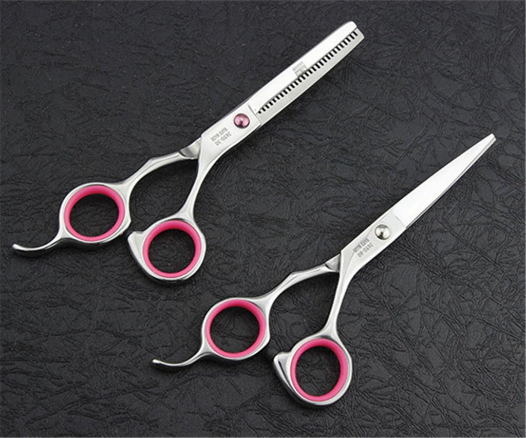 Professional Hair Cutting Scissors Shears Thinning Kit - 6 Inch Barber & Hair Stylist Tools