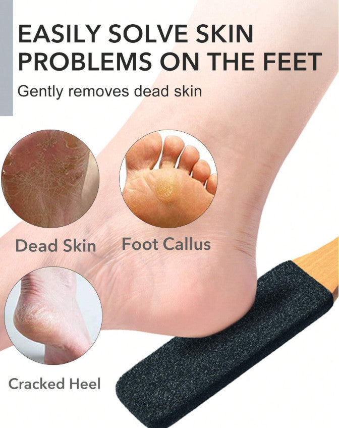 Professional Beech Wood Foot File for Callus & Dead Skin Removal