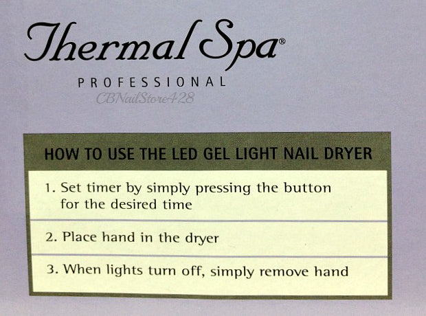 Professional LED Gel Nail Dryer with Timer - Single Hand UV Light
