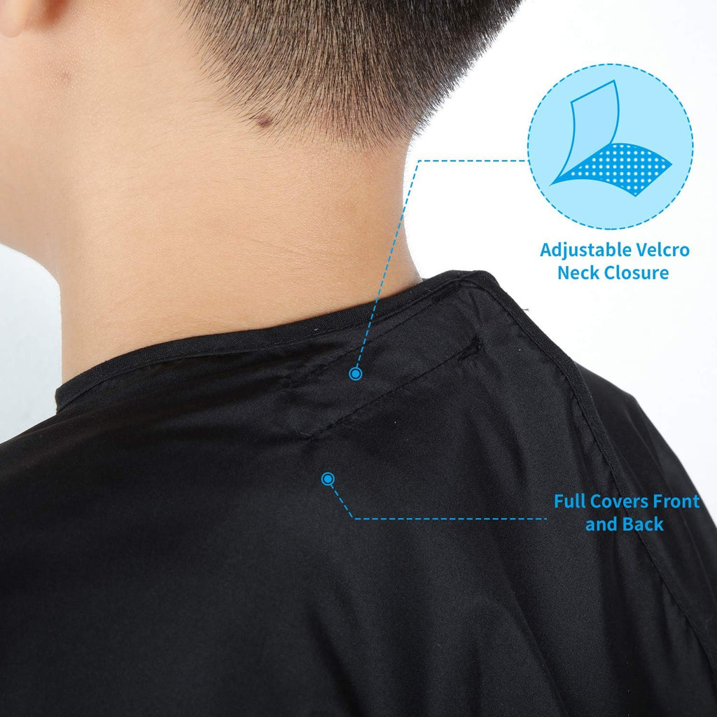 Kids Waterproof Hair Cutting Cape 2 Pcs Adjustable Salon Stylist Aprons