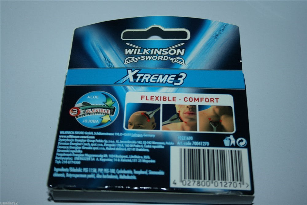 Wilkinson Xtreme3 Razor Blades Refill Cartridge Pack 8 Count Fits Schick Subzero
