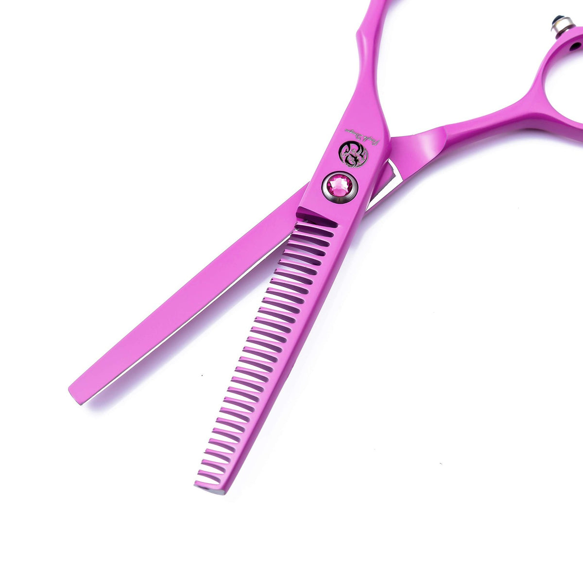 Pink Hair Cutting Scissors Set with Razor and Leather Case - 5.5 Inch Professional Hair Shears