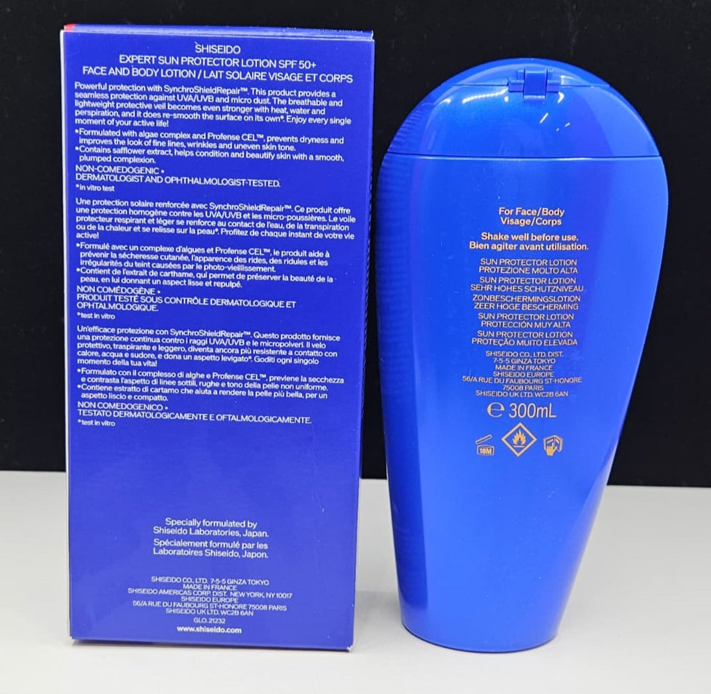 Sun Protector Lotion SPF 50+ for Face & Body - 300ml, Water-Resistant, New