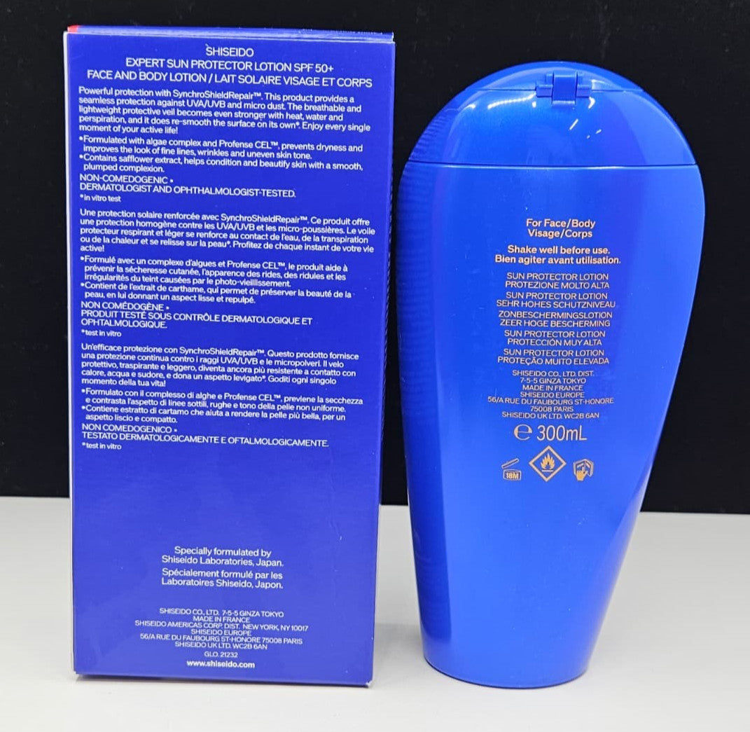 Sun Protector Lotion SPF 50+ for Face & Body - 300ml, Water-Resistant, New