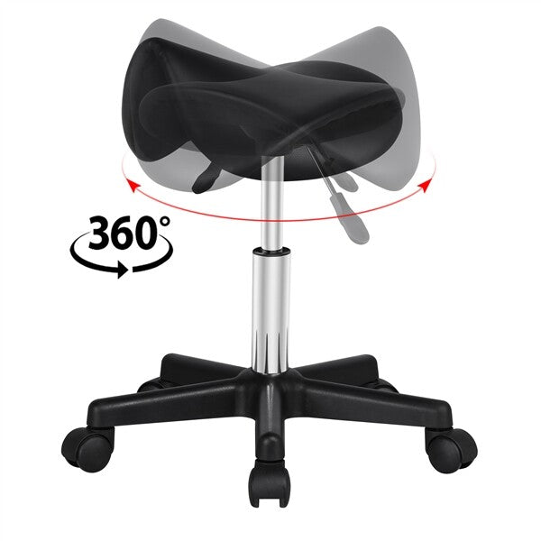 Hydraulic Adjustable Saddle Stool for Salon Tattoo Massage Dental