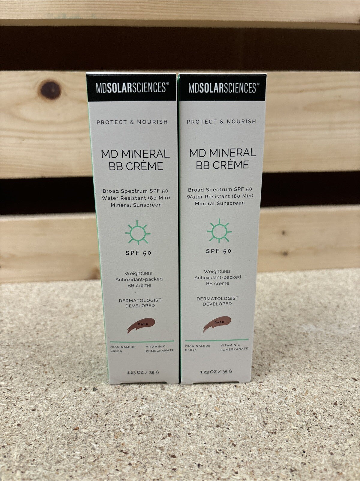 2-Pack Mineral BB Cream Sunscreen SPF 50 Dark - Broad Spectrum Sun Protection