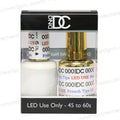 DND Gel DC French Tips #000 LED Super White Nail Tips & Polish 0.6 oz