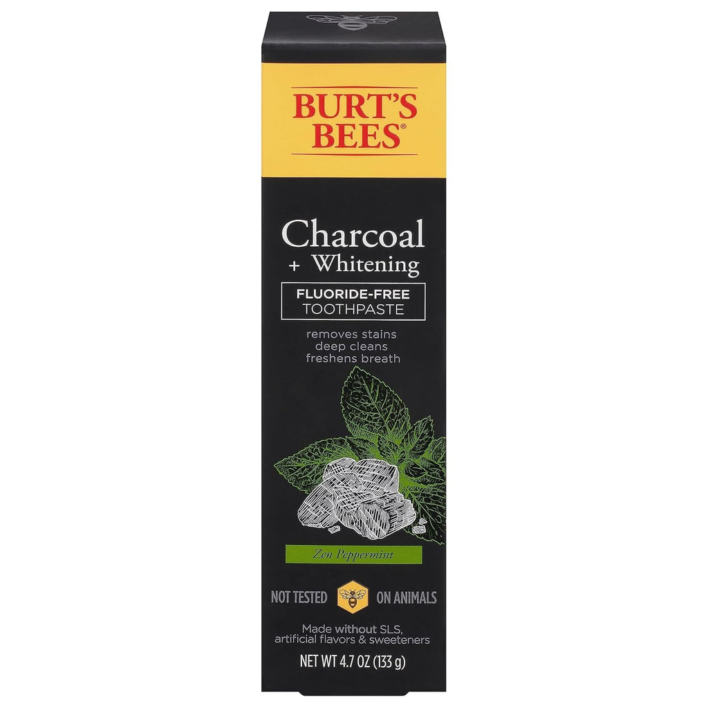 Charcoal Whitening Toothpaste - Fluoride-Free Peppermint 2-Pack