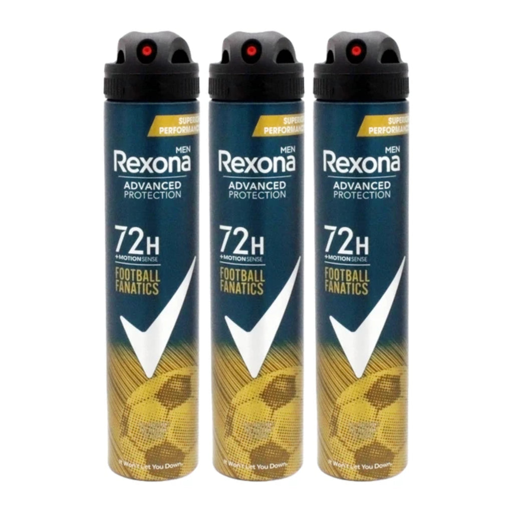 Men's 72H Deodorant Spray - Football Fanatics, Antiperspirant, 6.7 oz (Pack of 3)