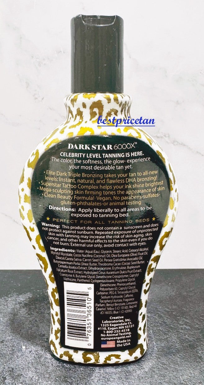 Ultra Dark Tanning Lotion with Triple Bronzer - Natural, Fast-Acting, Vegan