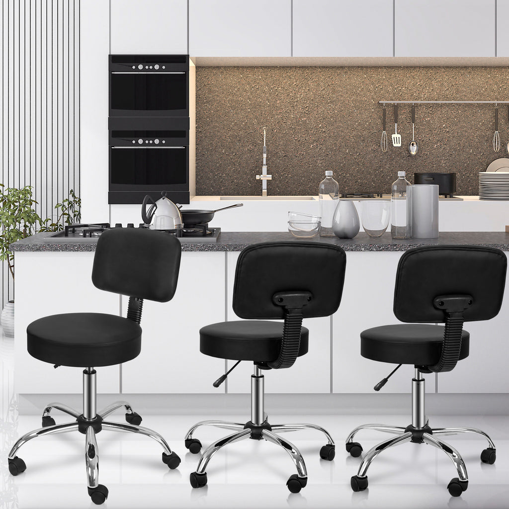Adjustable Hydraulic Salon Hair Chair with Swivel and Back Rest