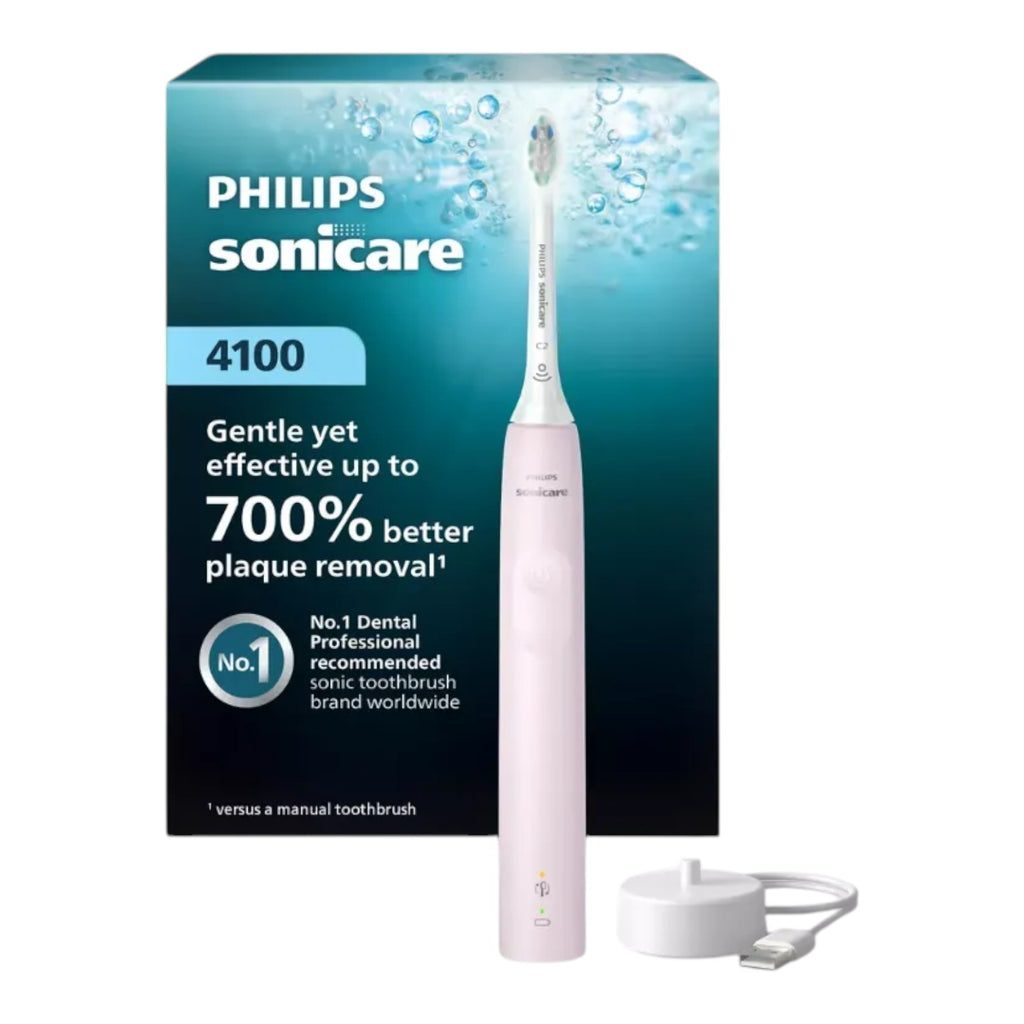Rechargeable Sonic Toothbrush 4100 Series Pink with Plaque Control