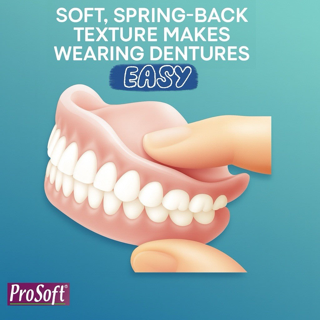 ProSoft Denture Reline Kit 3 Pack Soft, Zinc-Free, Easy DIY, Made in USA