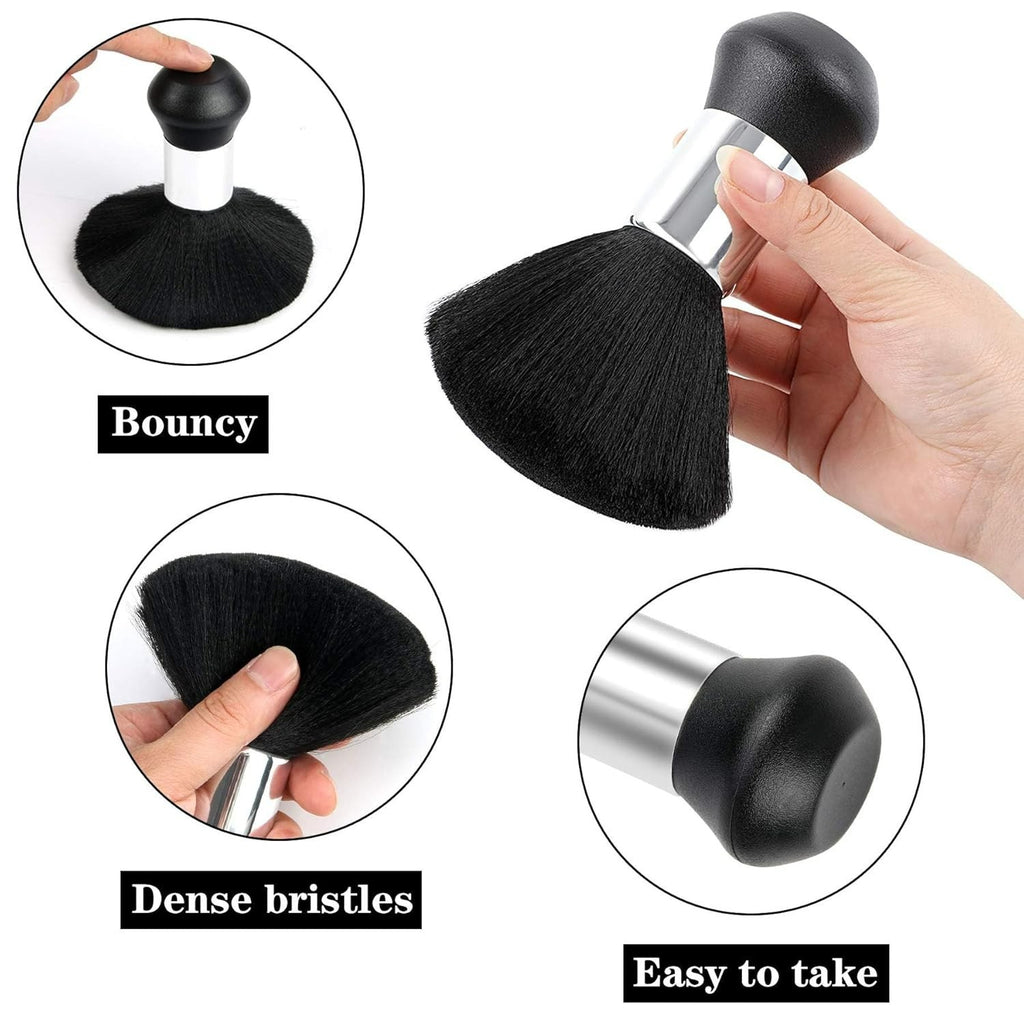 Professional Hair Cutting Cape with Adjustable Neck in Black - Full Coverage