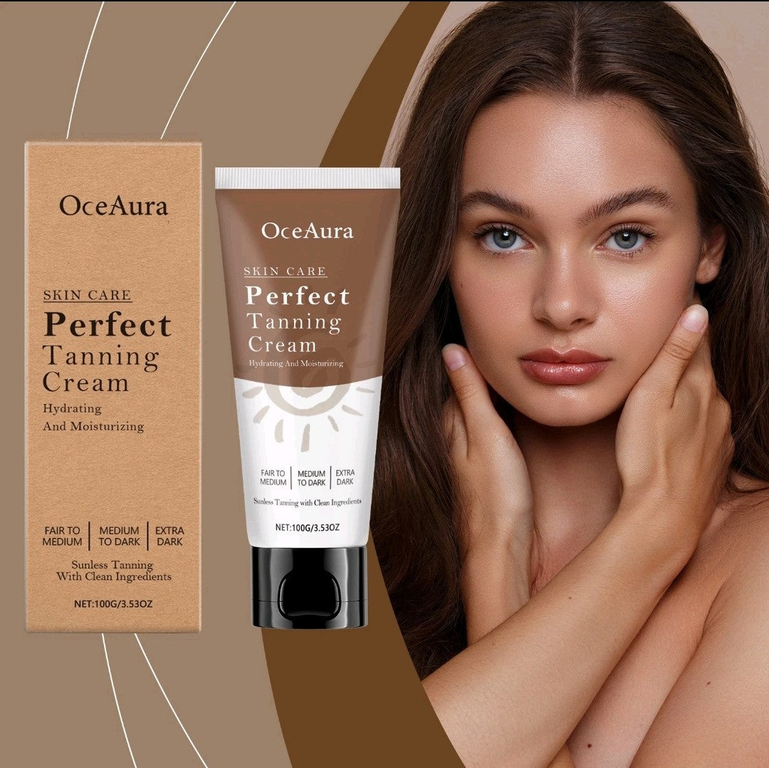 Body Tanning Cream - Moisturizing Self Tanner with Shea for Bronzing