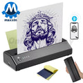 Wireless Tattoo Printer with 20 Sheets stencil paper USB Rechargeable