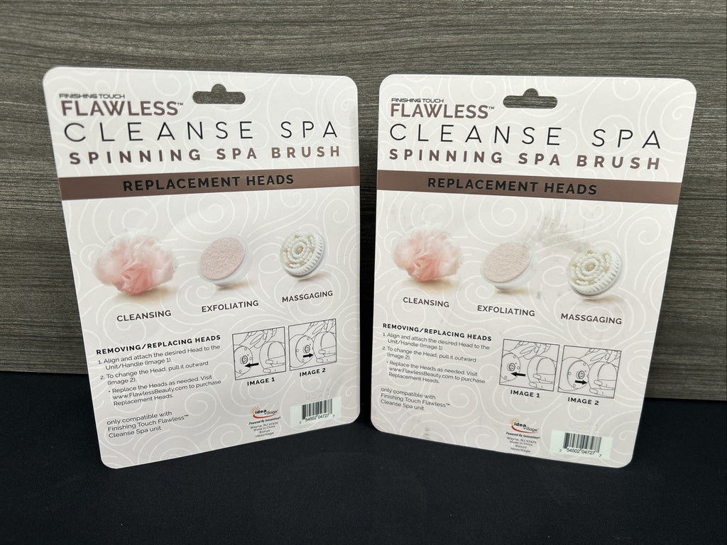 Replacement Heads for Spinning Spa Brush - 3 Pack, Lot of 2