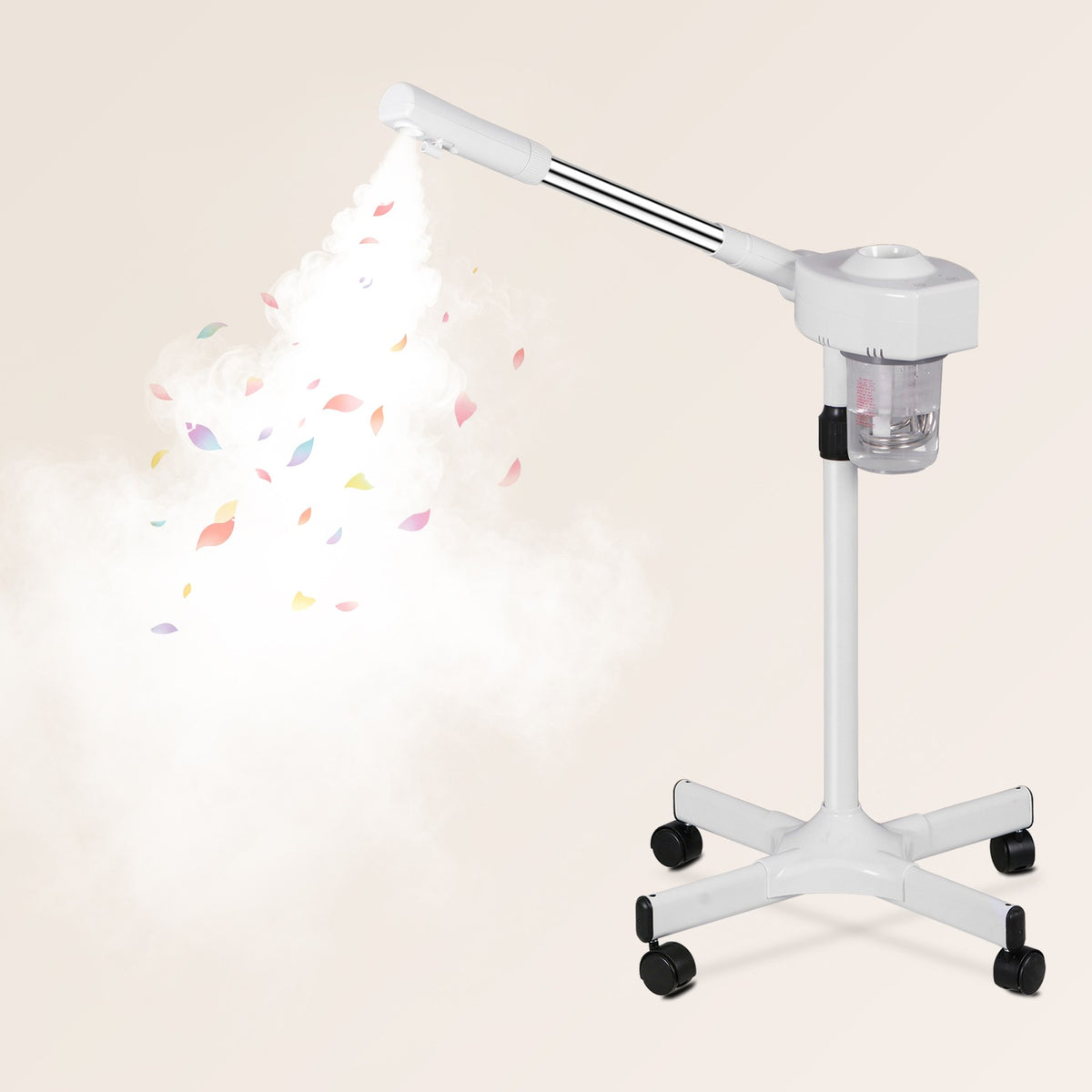 Professional Facial Steamer with Adjustable Swing Arm and Ozone UV Spa for Skin Care