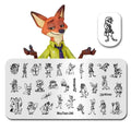 Nail Stamping Plate - MT246 Zootopia Cartoon Design for Nail Art