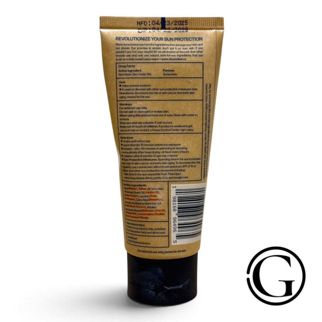 SPF 30 Unscented Face & Body Sunscreen - 3 oz | Broad Spectrum Sun Protection