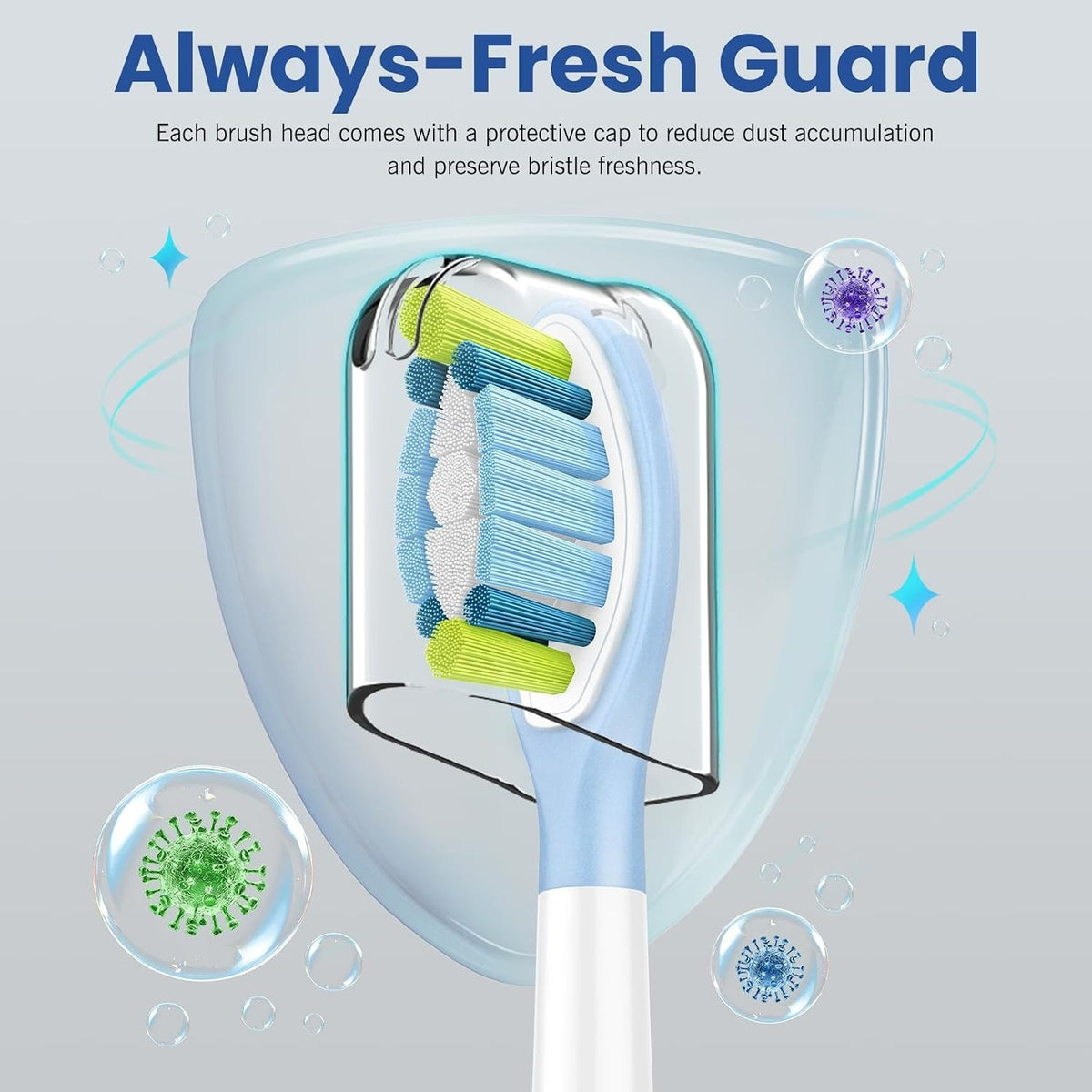 Universal Compatibility Toothbrush Replacement Heads Pack of 8 or 16