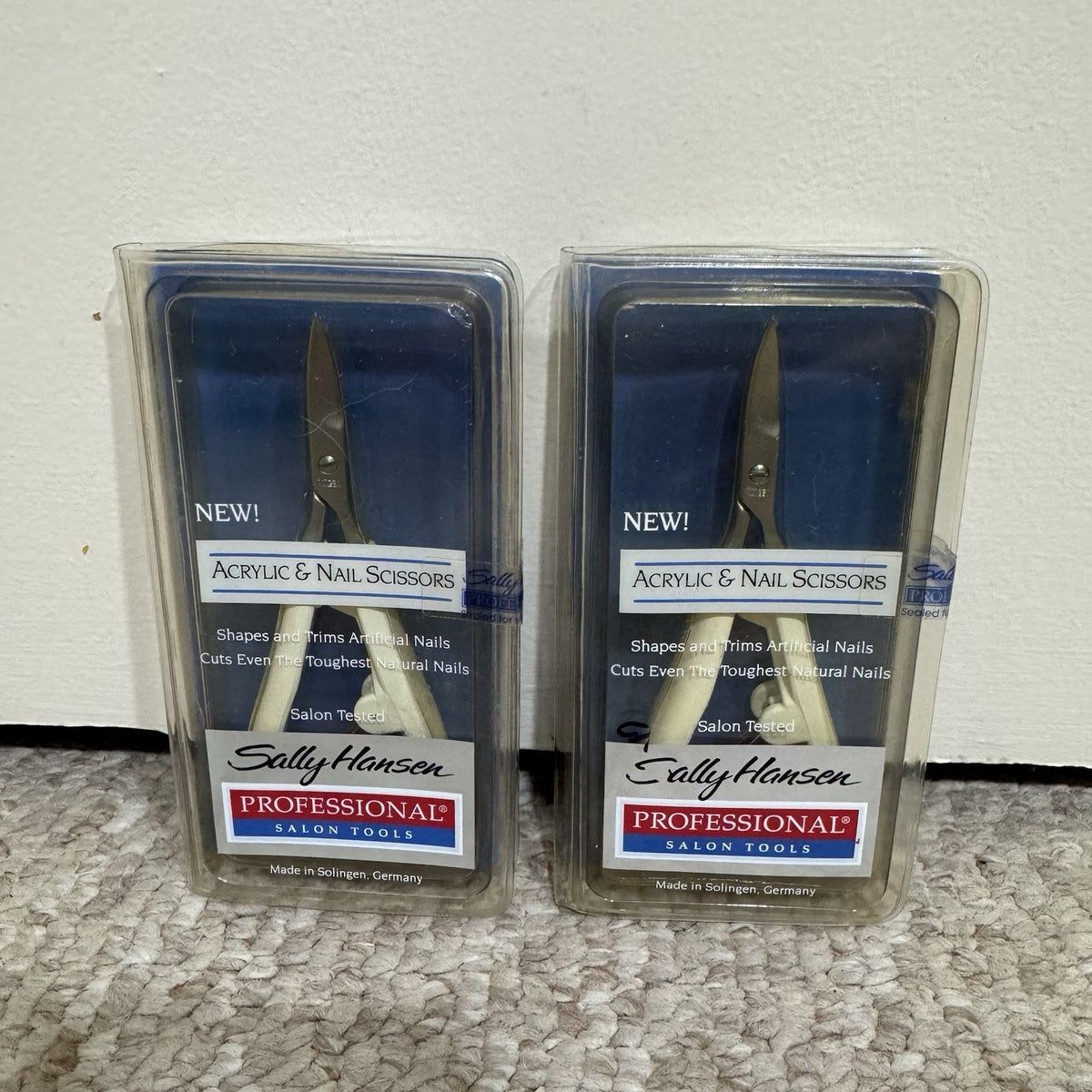 Professional Curved Nail Scissors - Made in Germany, 2 Pack