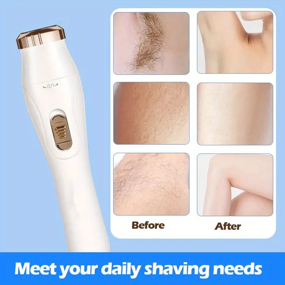 3-in-1 Electric Body Hair Removal Epilator Shaver for Painless Full-Body Grooming