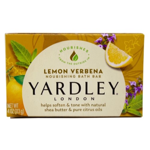 2 Pack Lemon Verbena Shea Butter Bar Soap - Moisturizing 4oz Each