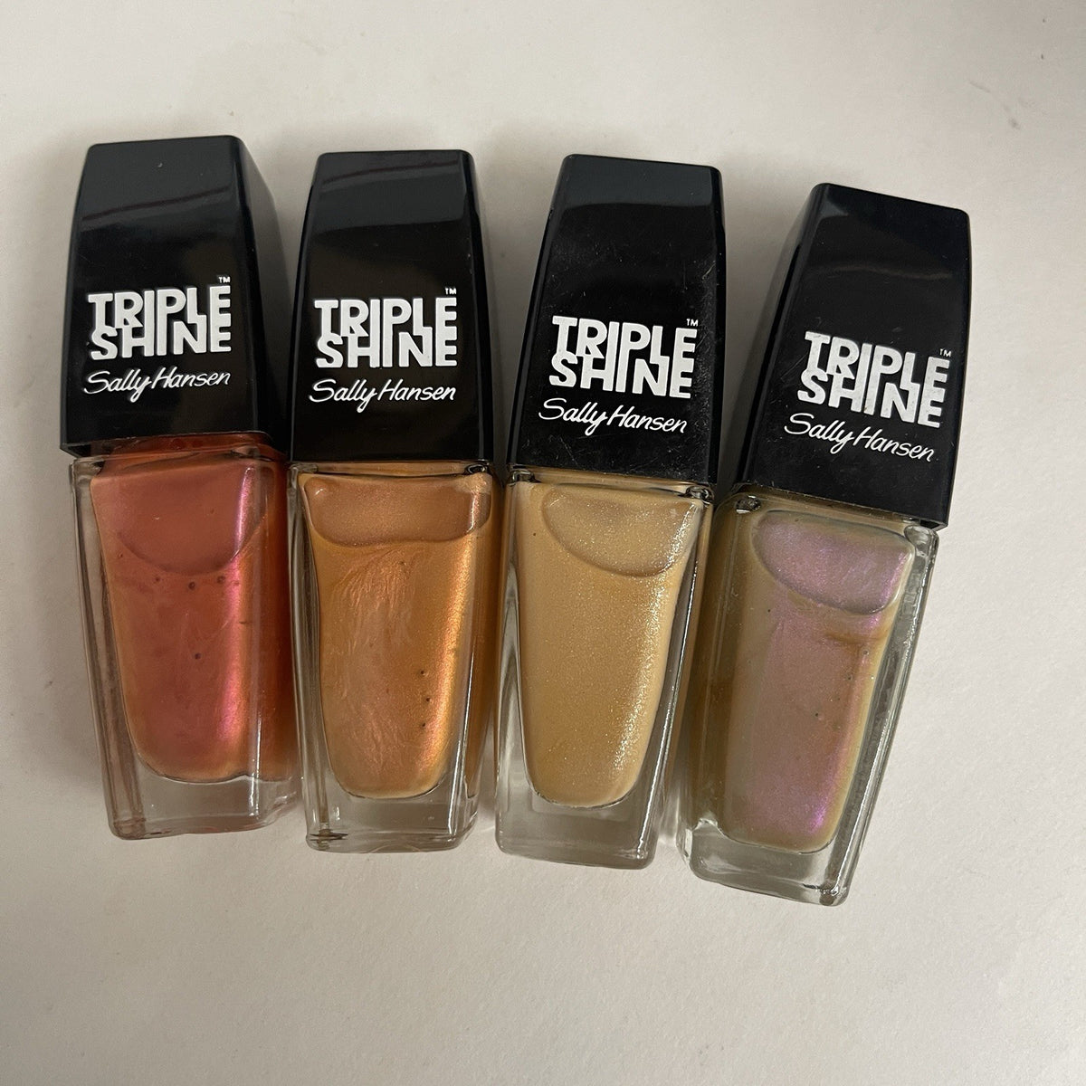 Multicolor Pink and Purple Nail Polish Set - Sally Hansen Triple Shine