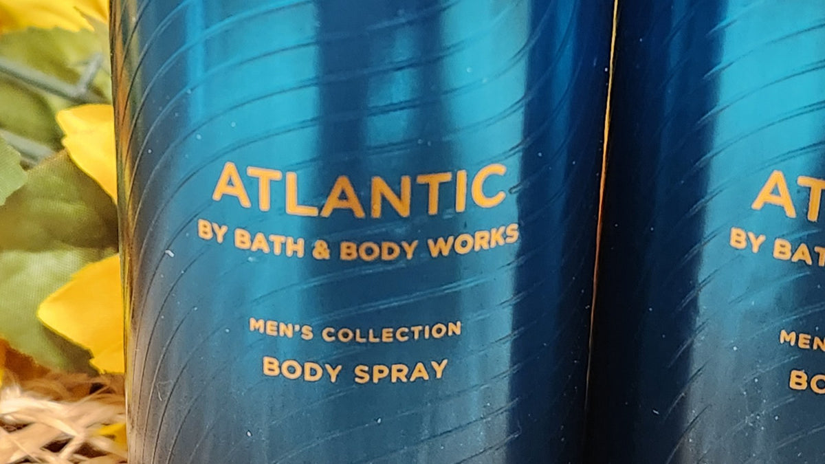 Men's Body Spray - Atlantic Collection Coastal Citrus & Sea Mist 3.7 oz Lot of 2