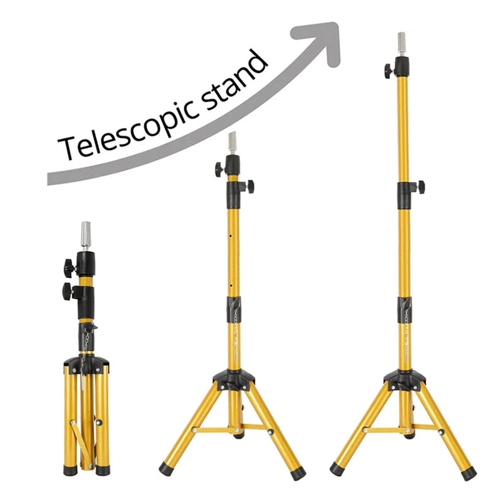 Heavy Duty 55-Inch Wig Stand Tripod for Hairdressing & Styling