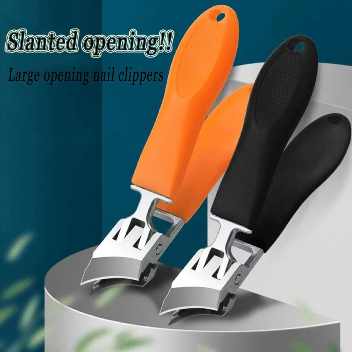 Wide Jaw Opening Anti-Splash Curved Nail Clipper - Safe & Precise Trimming
