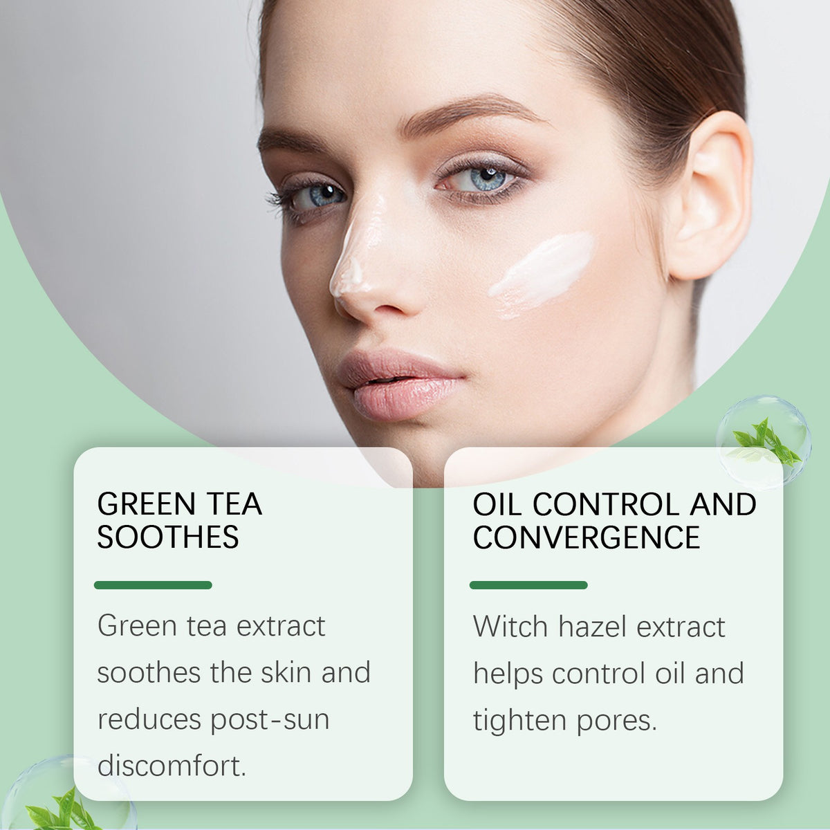 Mineral Face Sunscreen SPF 50 Oil Control Hydrating Sunblock for Skin Protection