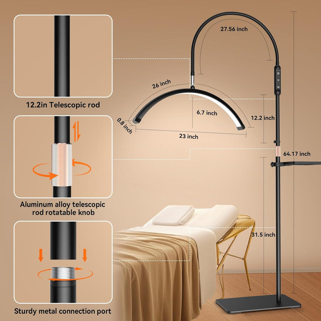 LED Half Moon Lash Light for Eyelash Extensions & Beauty Tattoo Studio