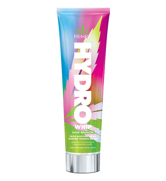 Dark Bronzer with DHA Hempz Hydro Whip 9.5oz Tanning Butter for Sunless & UV