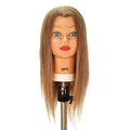 Blonde Human Hair Cosmetology Mannequin Head for Hairdressing & Coloring