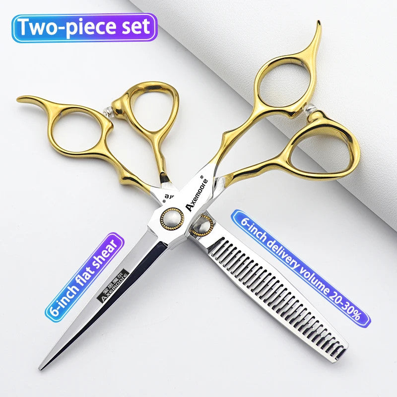 Professional Barber Scissors Set - Thinning & Cutting Shears for Salon Use