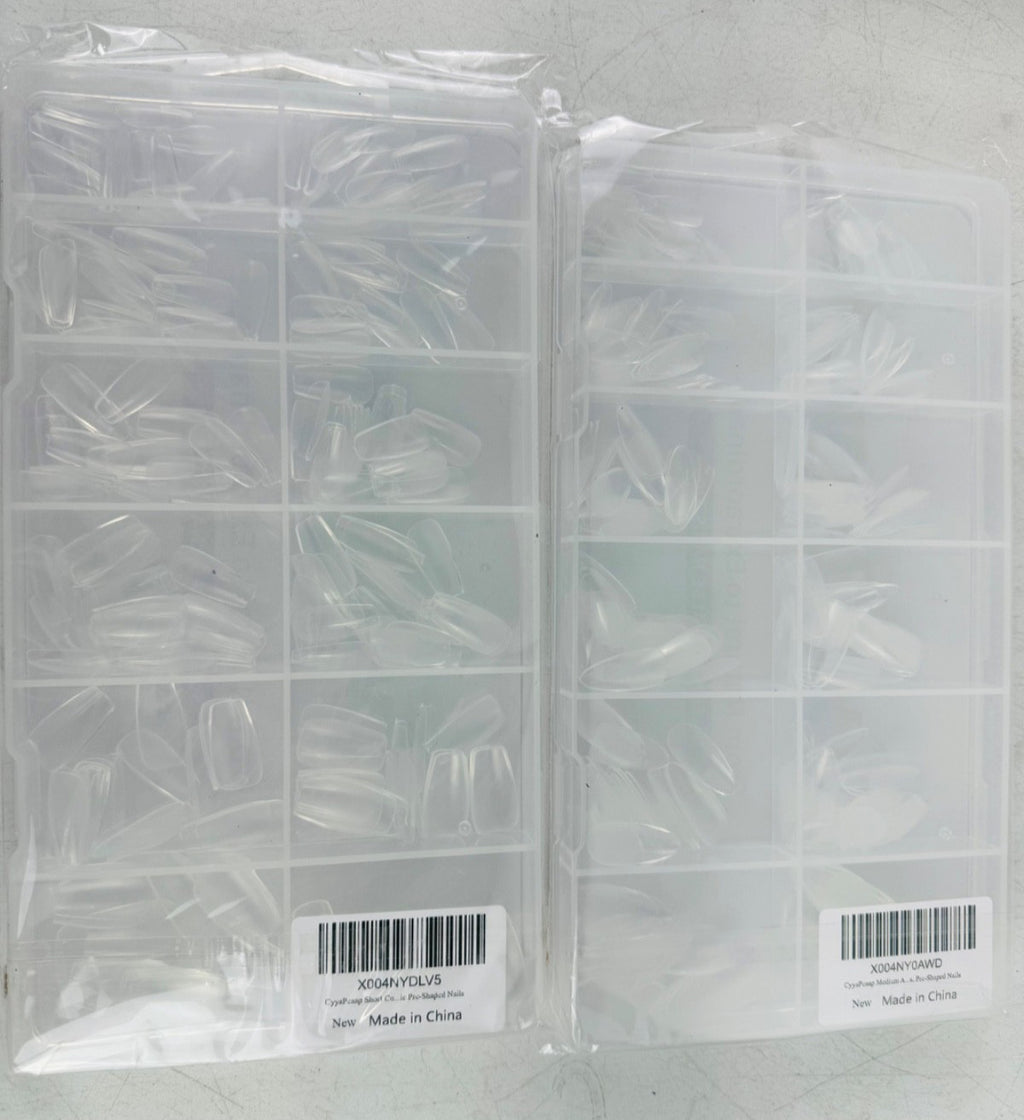Press On Nail Bundle Lot of 35 - Mixed Sizes & Shapes for Nail Art & Manicure