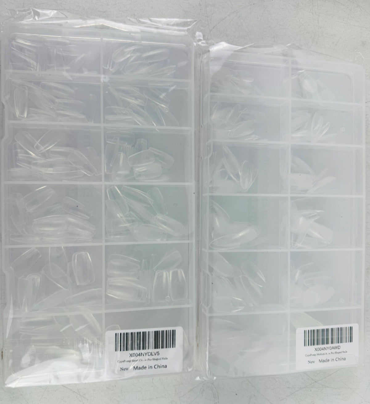 Press On Nail Bundle Lot of 35 - Mixed Sizes & Shapes for Nail Art & Manicure