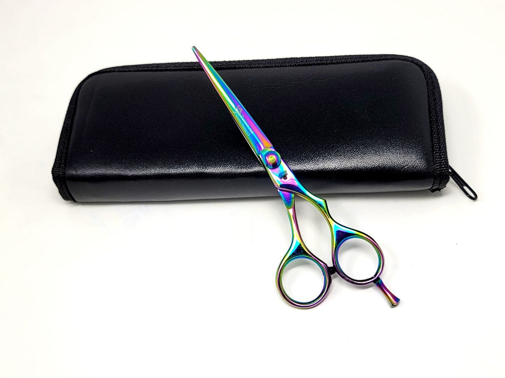Professional German Hair Cutting Scissors 6.5 Inch Multi Color Titanium Coated